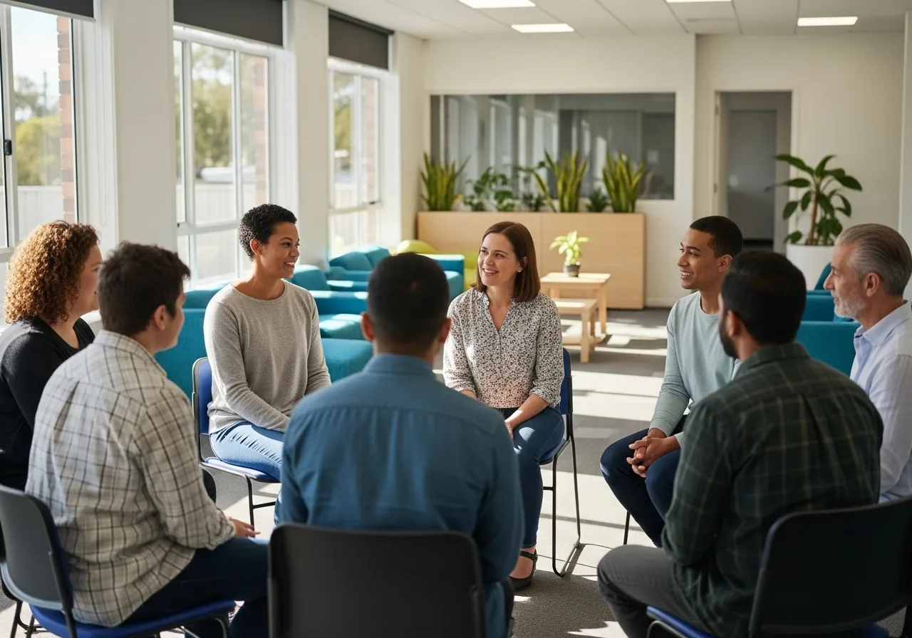 Community support group and counseling session