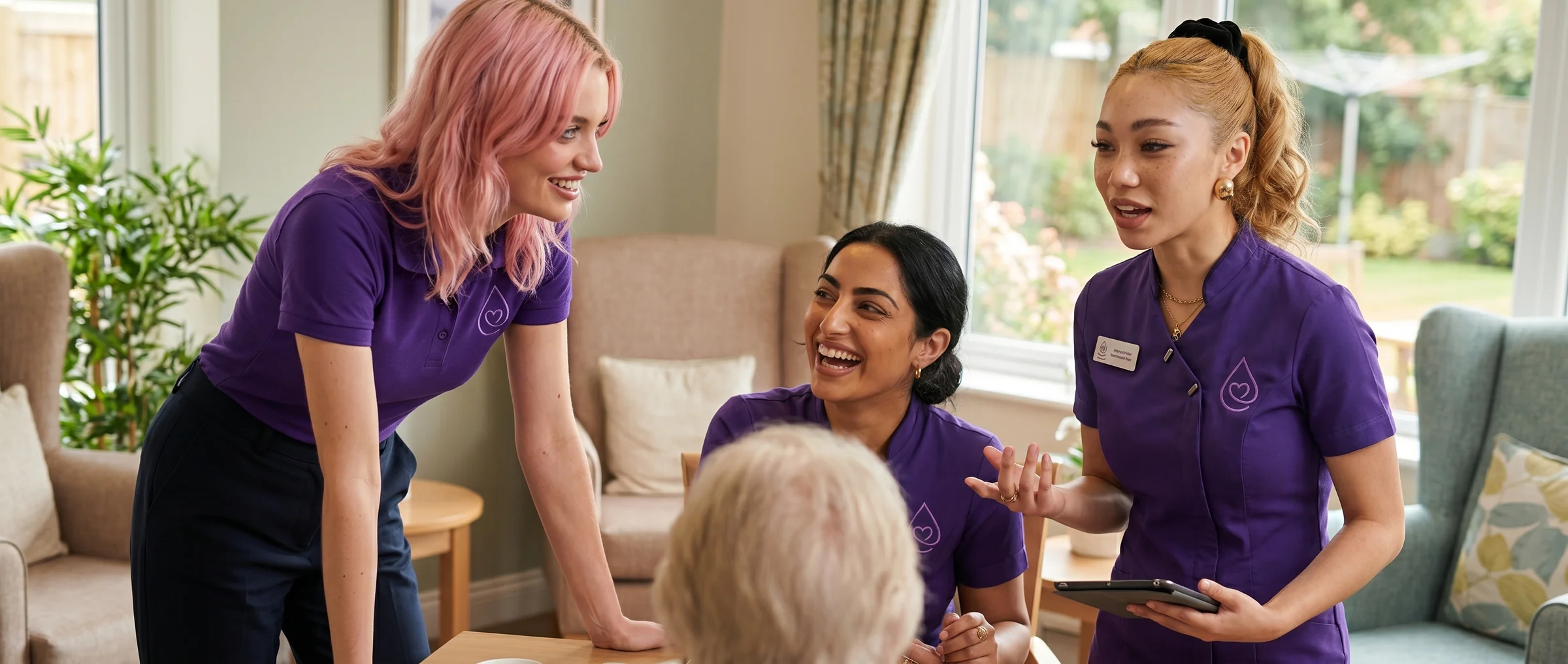 The Well Team supporting a participant at home