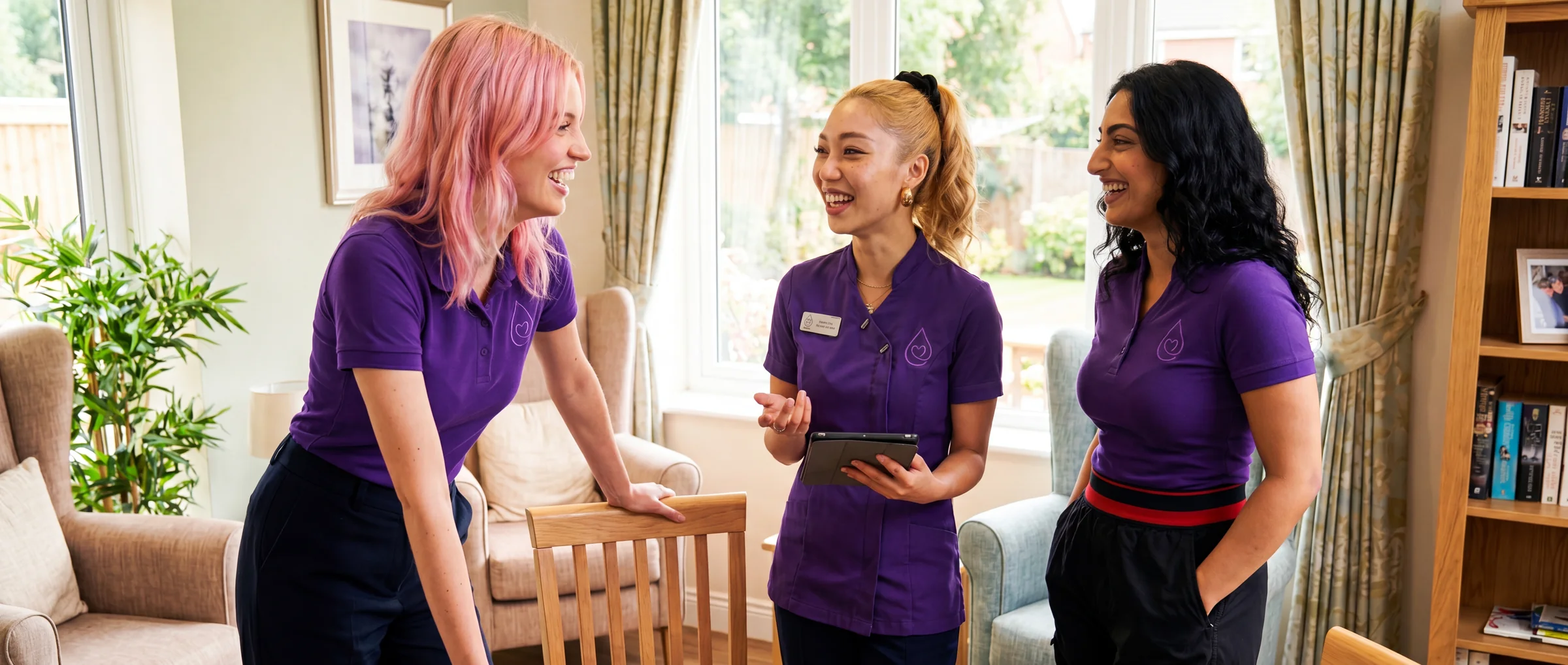 Well Team support workers providing care and support in the home