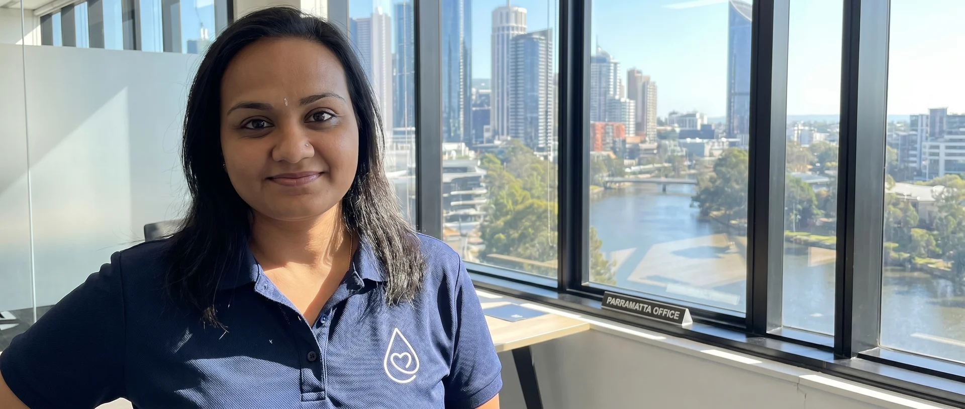 Nandini Shamika at The Well Team's Parramatta office